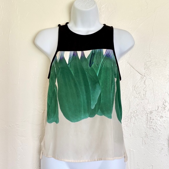 Tibi Sleeveless Silk Top - Picture 2 of 15
